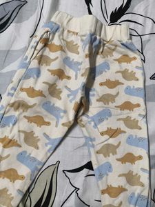 Roly Poly Girl Cute Dinosaur Print Joggers