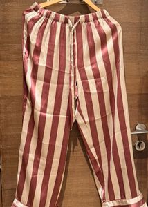 Striped Satin Pajama Set