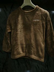Cozy Brown Fleece Top