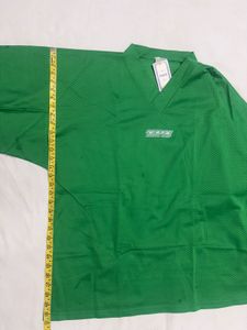 Green V-Neck Long Sleeve Top