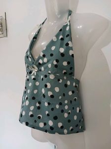 Cute Polka Dot Halter Top