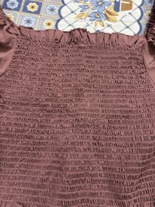 Smocked Puff Sleeve Top