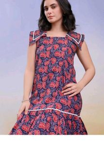 Boho Paisley Print Summer Dress