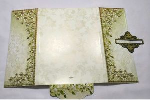 Elegant Floral Design greeting photo card 1piece