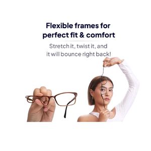 Lenskart Air Online Blue Full Rim RectangularFlexi