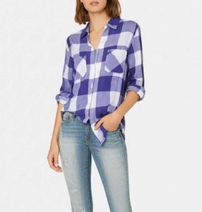 Blue & White Plaid Shirt
