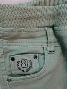 Stylish Green Denim Pants