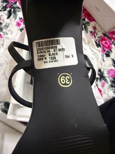 Brand new with tag and box Stylish Black Strappy
