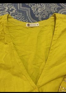 Yellow Tiered Anarkali Suit