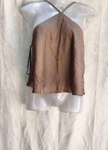 Satin Halter Neck Top