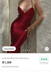 Elegant Red Satin Maxi Dress