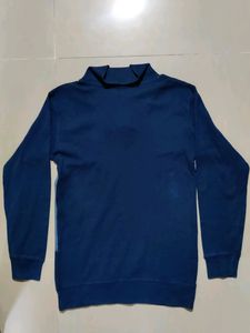 Navy Blue Turtle Neck Sweatshirt