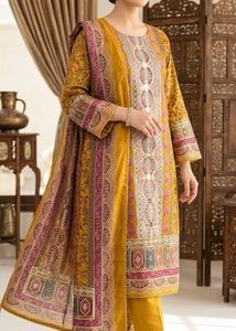 Mustard yellow Gota Patti suit set