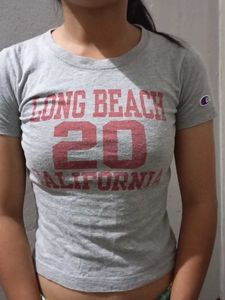 Gray Champion baby tee