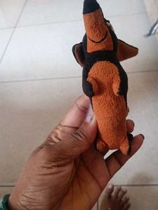 Cute Black Dog Plush Toy