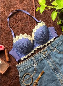 Lace Padded Bra with Straps