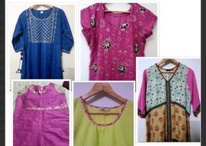 Combo Of 5 Kurti - Bust Size 40 Inches