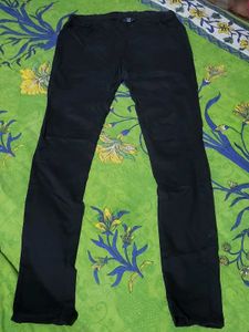 Black Casual Denim Pants