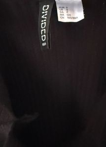 Sleek Black Spaghetti Strap Midi Dress (size-S)