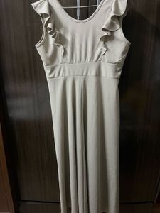 Flowy Ruffle Sleeve Maxi Dress