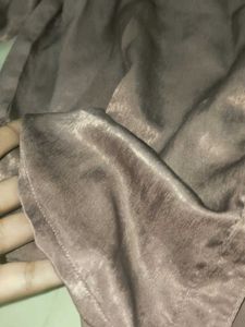 Elegant pinkish Brown Satin Blouse