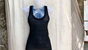 47209. Black Knit Tank Top