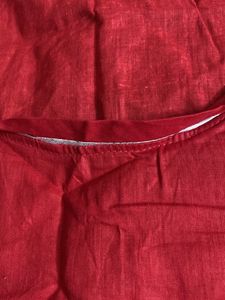 Red Bandhani Print Rajputi Poshak