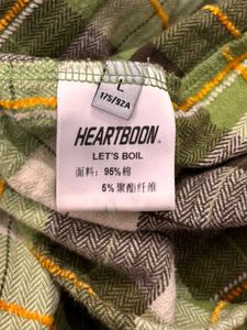 unisex Green Plaid Button-Up Shirt