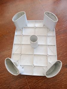 White Foot Spa Bath Pedicure Stool