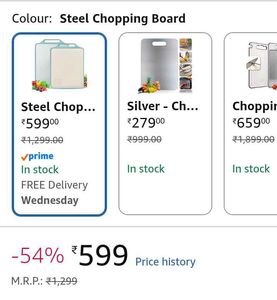 Steel Chopping Board