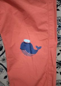 Cute Coral Crab &amp; Whale Pants for Kids
