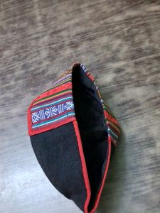 Unique Handcrafted Woolen Hat with Woven Band