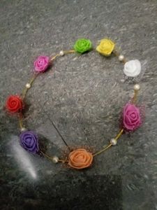 Floral Hair Crown with Pearls