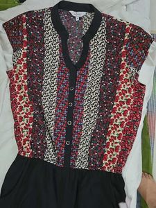 Ruhaan's Multi-Pattern High-Waist Jumpsuit