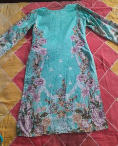 FloralPakistaniSleevesSuit With Farshi &amp; Dupatta