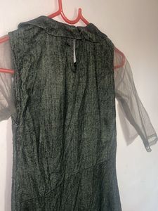 Grey western top