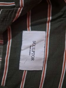 Striped Button-Up Shirt
