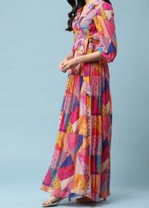 Bohemian Patchwork top and skirt S size