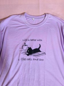 Cute Cat Coffee T-Shirt
