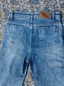 Blue Denim Bootcut Jeans for Girls