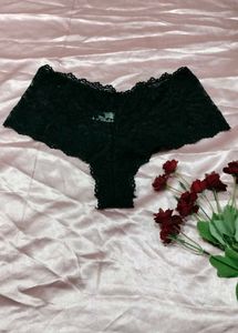Elegant Black Lace Briefs