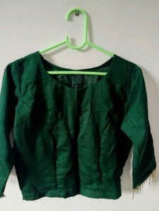Elegant Emerald Green Blouse