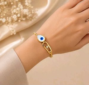 Anti Tarnish Gold Evil Eye Bracelet