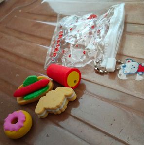 Keychain Kawaii Eraser
