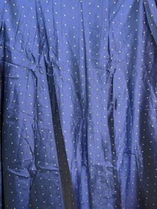 Elegant Blue Polka Dot Skirt