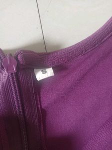 Elegant Purple Midi Dress