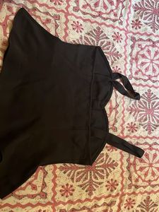 Chic Black Button-Front Top