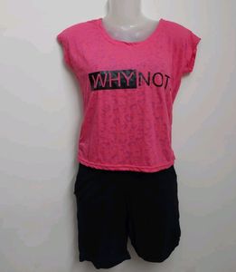 Pretty Pink Crop Tshirt 👕