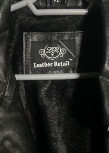 Men's Black Faux Leather Jacket