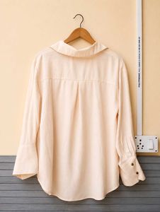 Stylish Beige Linen Shirt (Women)